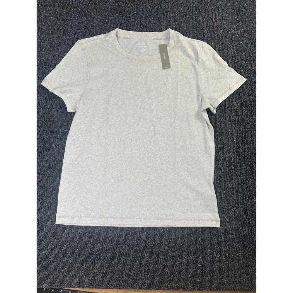J.Crew Vintage Jersey T-Shirt Heather Oatmeal Crewneck BY359  M